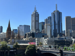 Skyline de Melbourne, setembre 2023